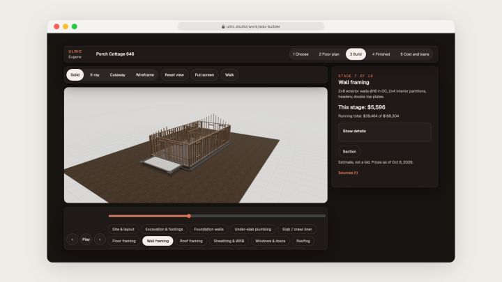 Finished 3D model on desktop