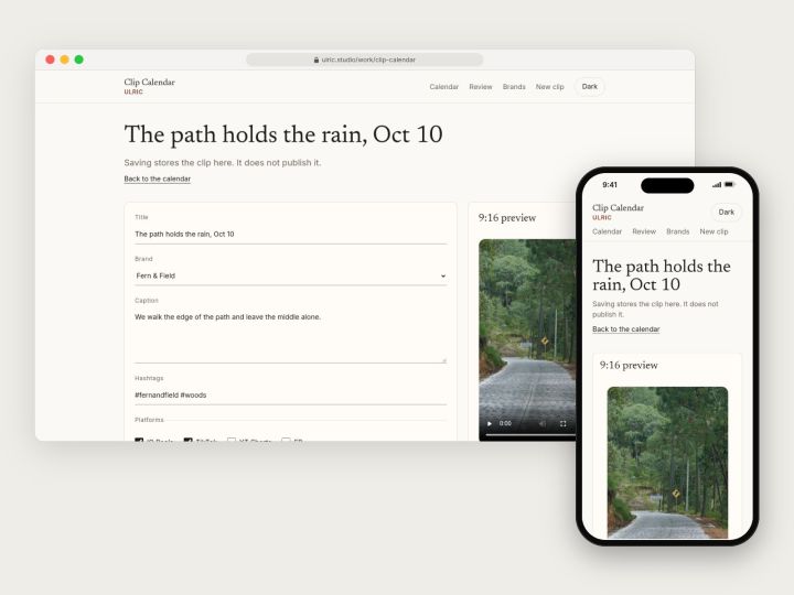 Rain clip scheduled for October 10