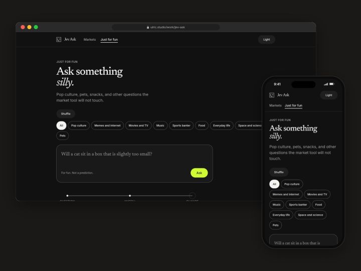 Dark mode ask page