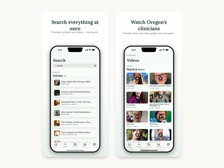 One search across providers, articles and videos, plus the video library