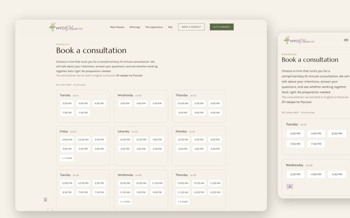 A booking engine that lives inside the CMS