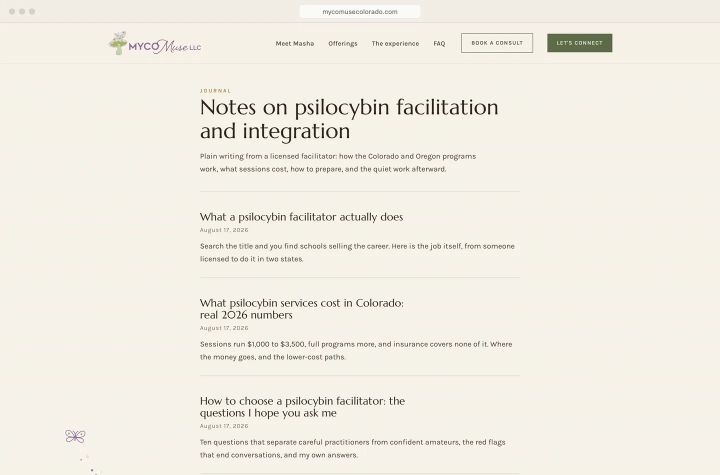 The journal answering what people type: what a facilitator does, what it costs, how to choose one