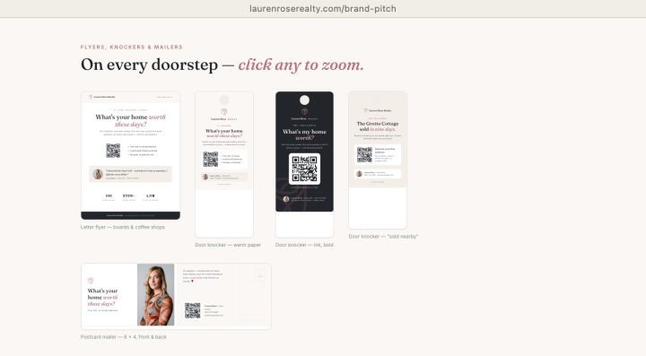 Flyers and door knockers: the doorstep system