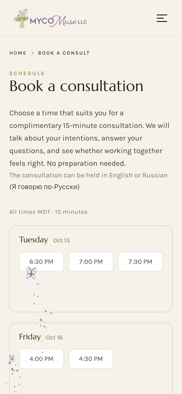 A booking engine that lives inside the CMS, the same page on a phone