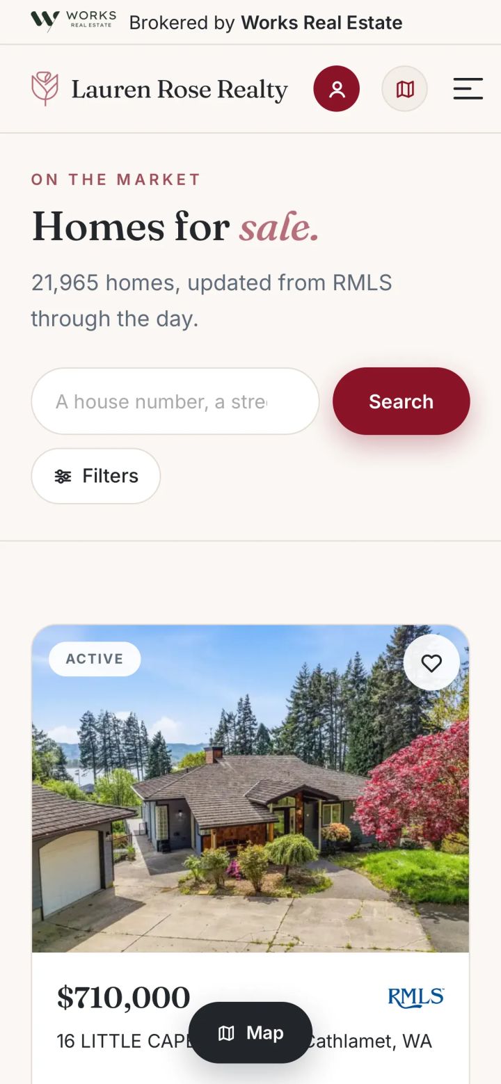IDX by Ulric: a licensed platform, the same page on a phone
