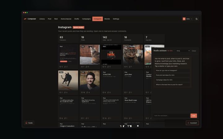 Browse assets and talk to your personal brand expert