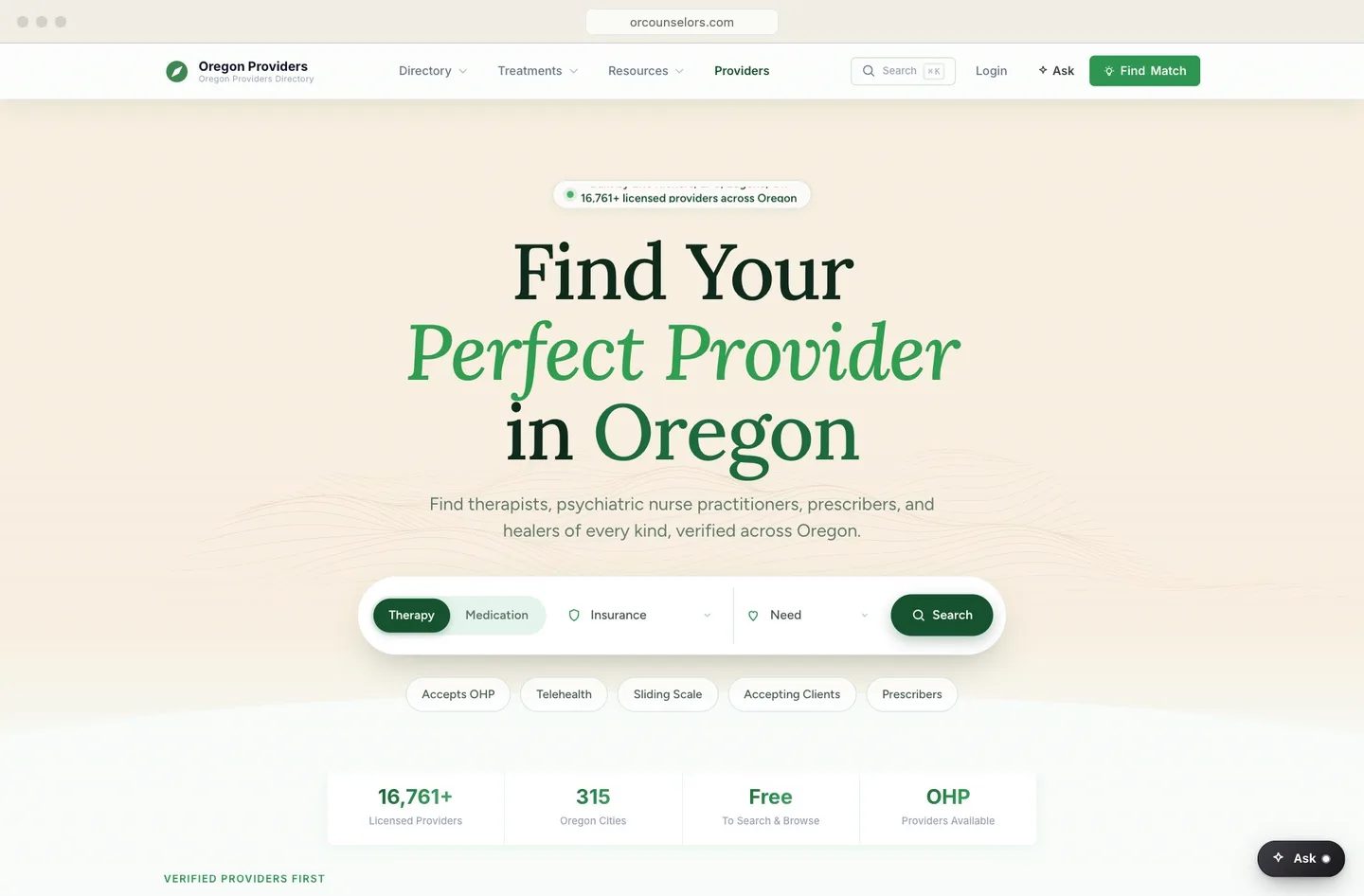 Oregon Counselors