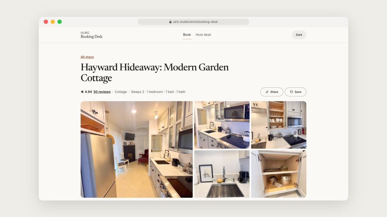 Booking Desk: direct booking for five stays near Hayward Field