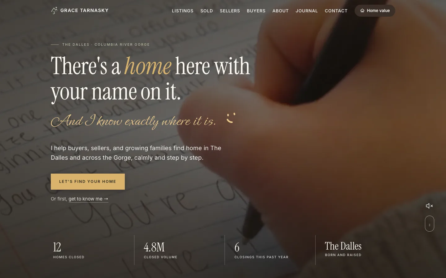 A real estate agent site on the engine