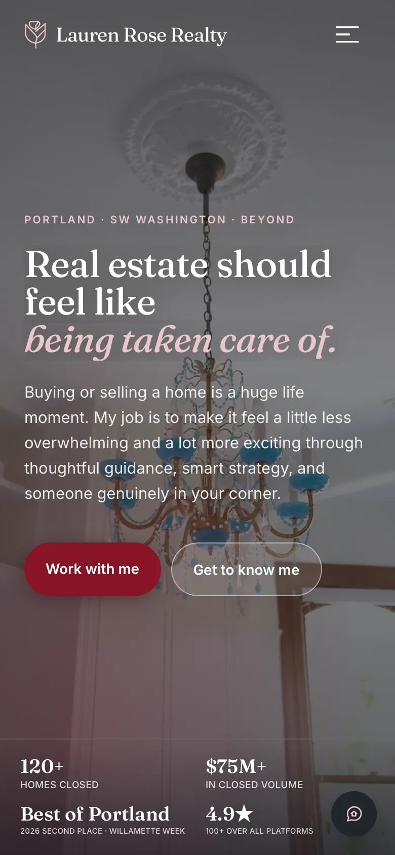 Lauren Rose Realty on a phone