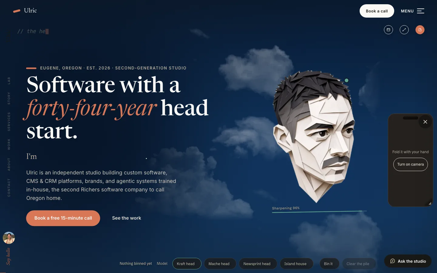 orcounselors.com landing on a desktop